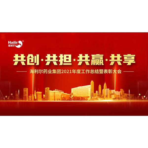 共創(chuàng) 共擔(dān) 共贏 共享——海利爾藥業(yè)集團(tuán)2021年度工作總結(jié)暨表彰大會隆重召開